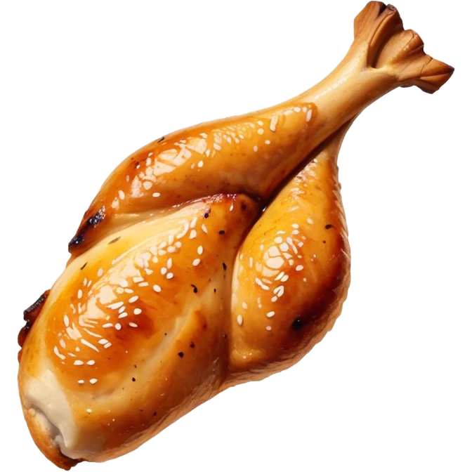 grilled chicken leg emoji