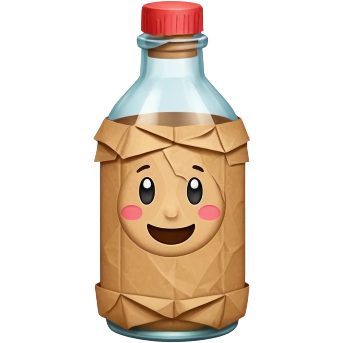 kraft paper in Bottle emoji