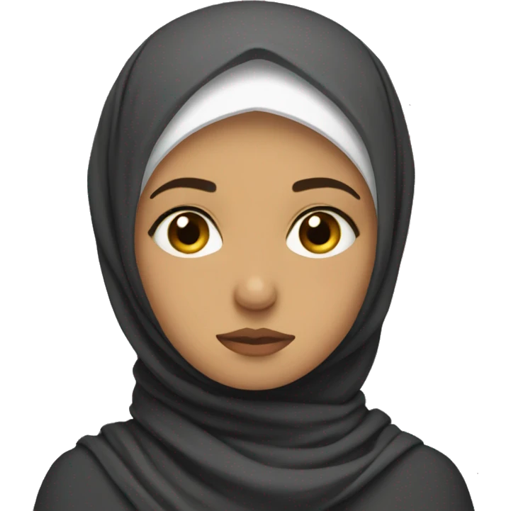 hijabi sad emoji