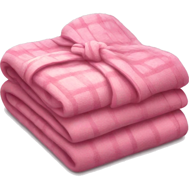 pink cozy folded blanket emoji