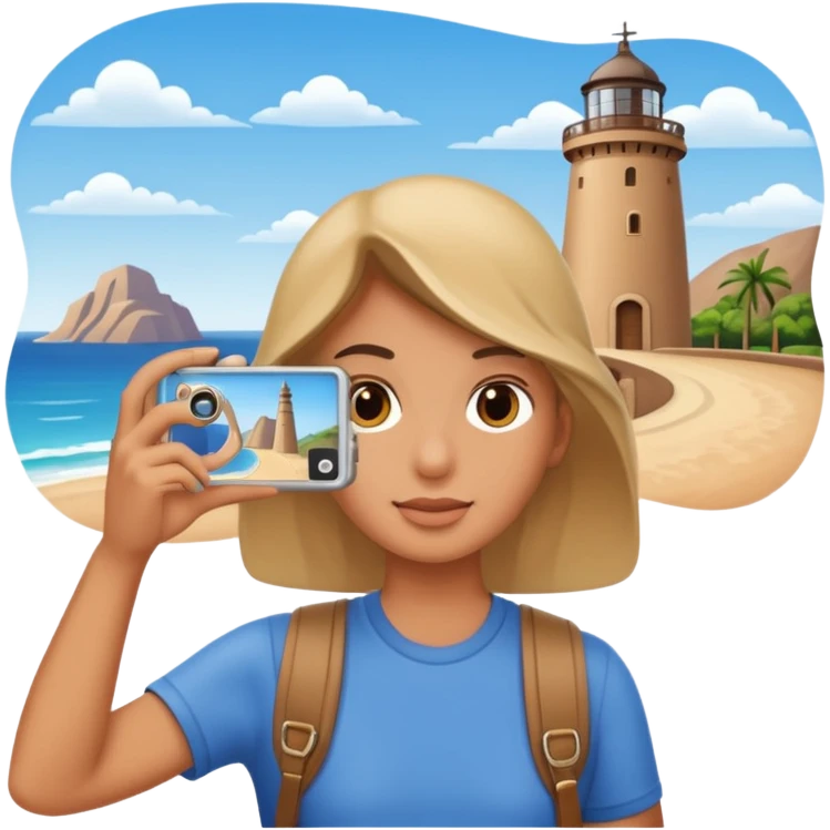 Tourist Snapshot + landmark emoji