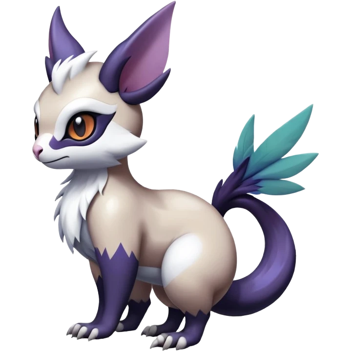ShinyFurret-Absol-Noibat-Noivern-Hybrid (Full body) emoji