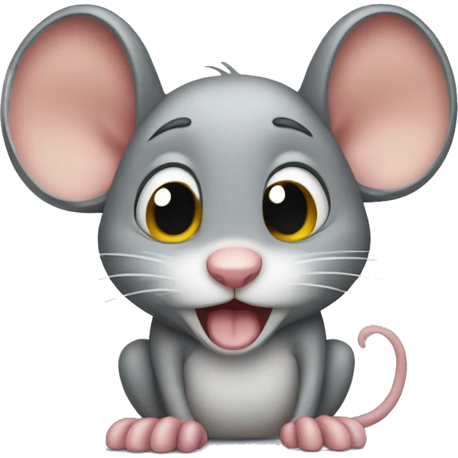 crying mouse emoji