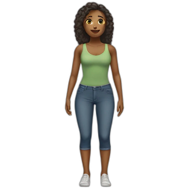 Femme qui cache son corps emoji