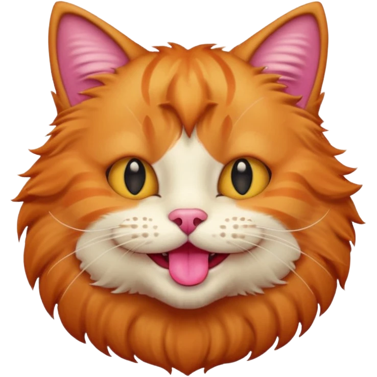 A smile meowing emoji