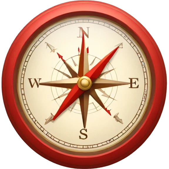 red compass  emoji