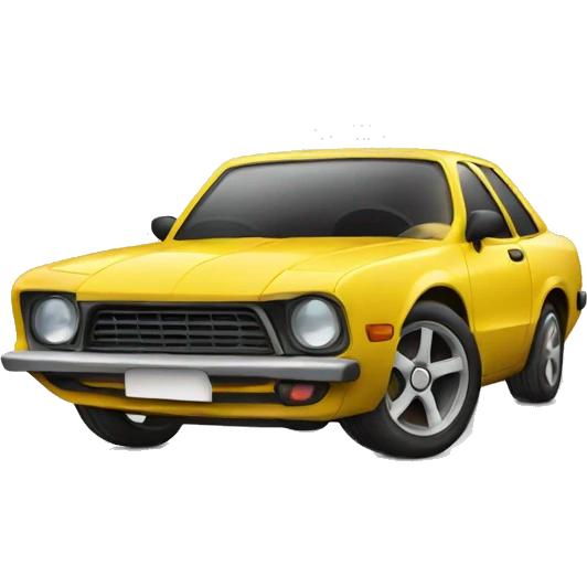 Car with sunglasses emoji