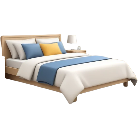 clean and tidy bedroom, everything in place, simple and inviting emoji