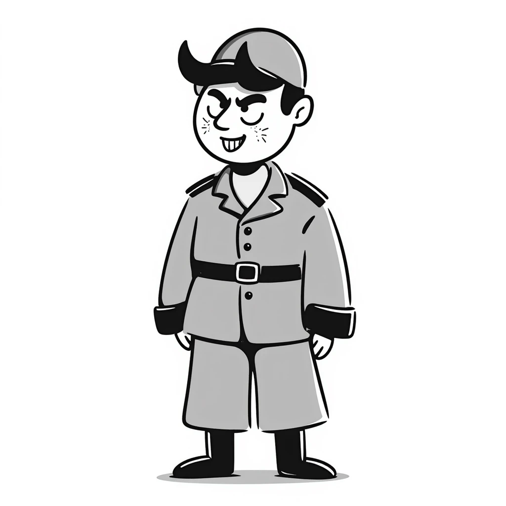 Militar con cara de diablo emoji