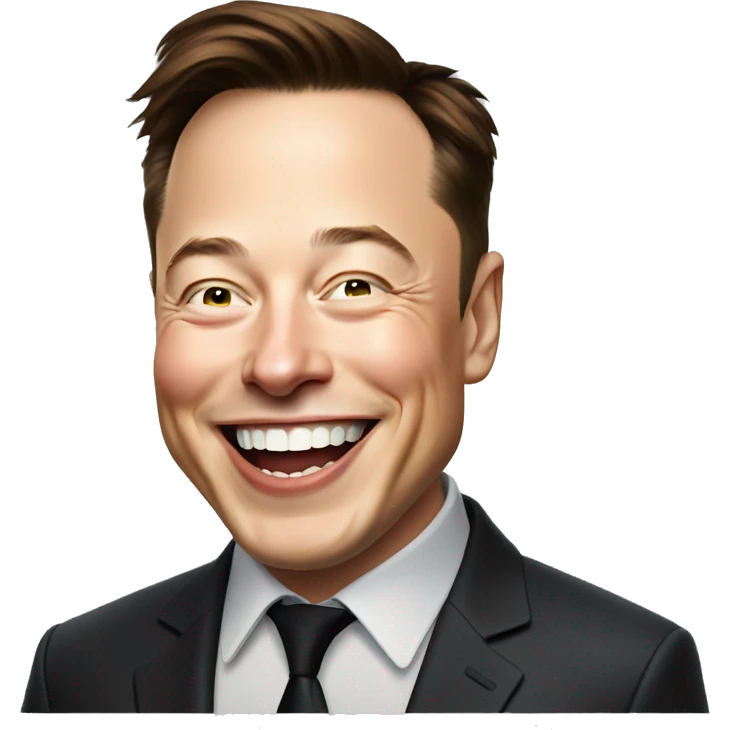Elon musk laughing emoji