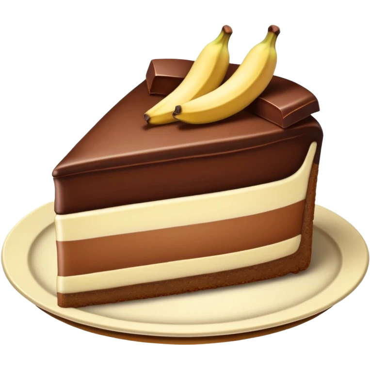 chocolate banana cheesecake emoji
