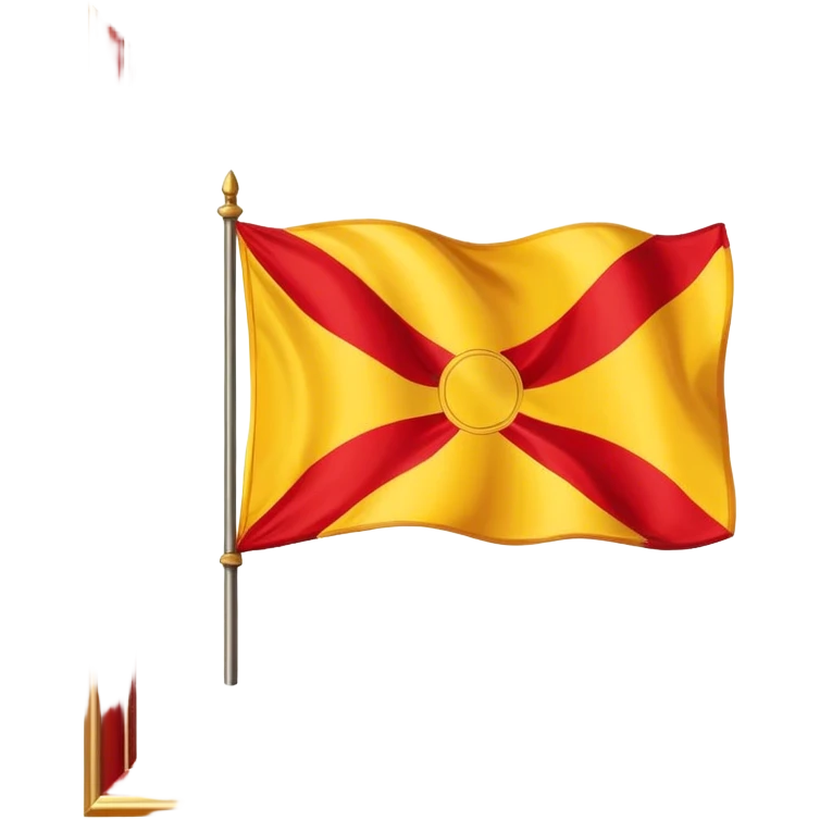 Occitane cross flag red yellow  emoji
