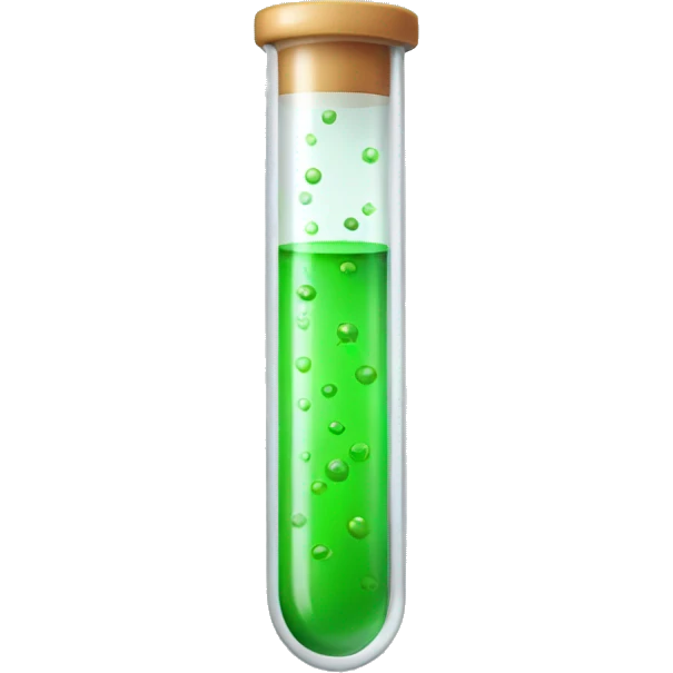 surprised test tube emoji