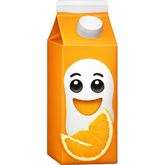 Orange juice box emoji