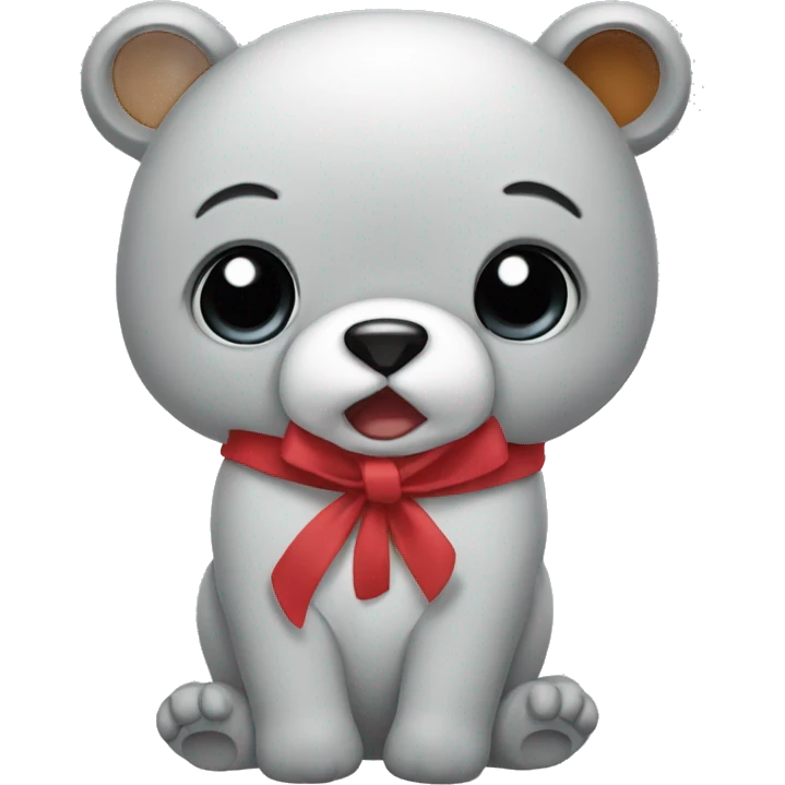 Osito con lazo emoji