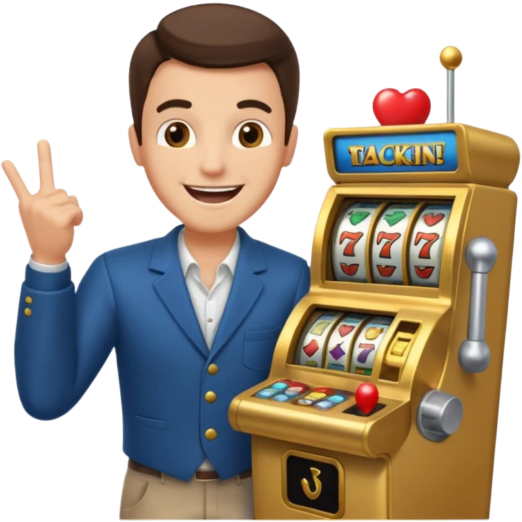 men doing slots emoji