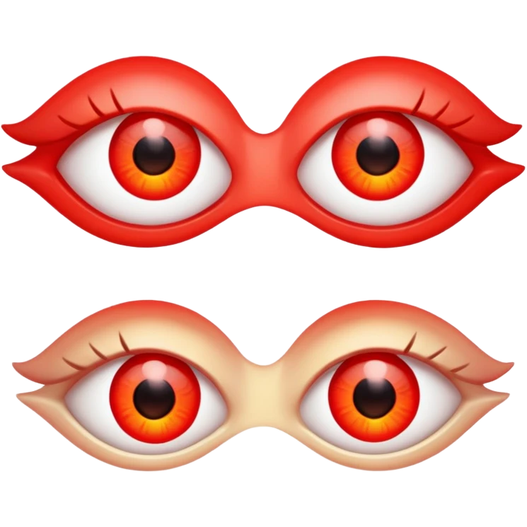 Turn this emojis eyes 😍 into this eyes🫀 emoji