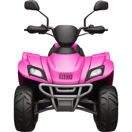 Realistic pink motor outdoor atv  emoji
