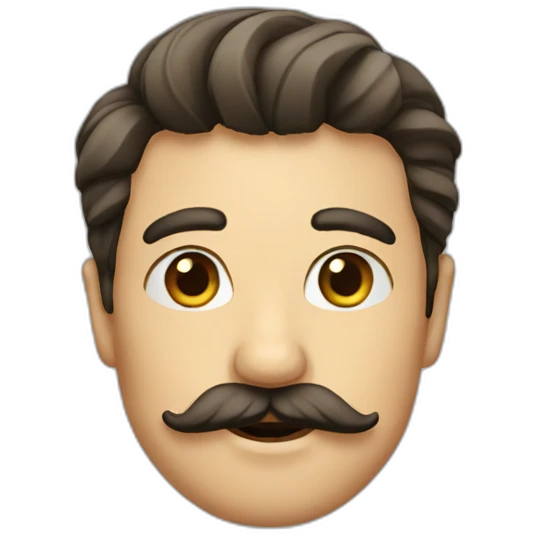 homme petite moustache emoji
