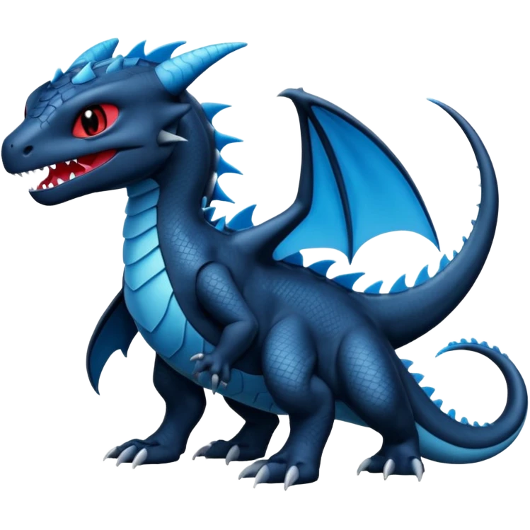 Toothless-Salamence-Fakémon-hybrid-creature (full body)  emoji