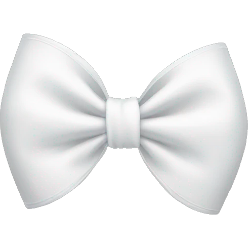 White bow emoji