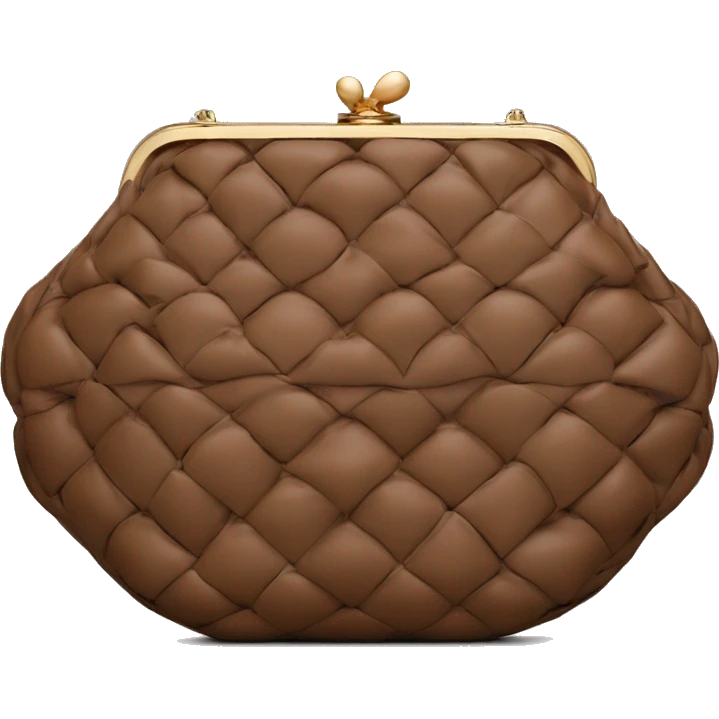 Bottega Venetta Andiamo clutch brown emoji