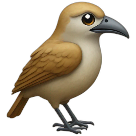 Bird fossil emoji