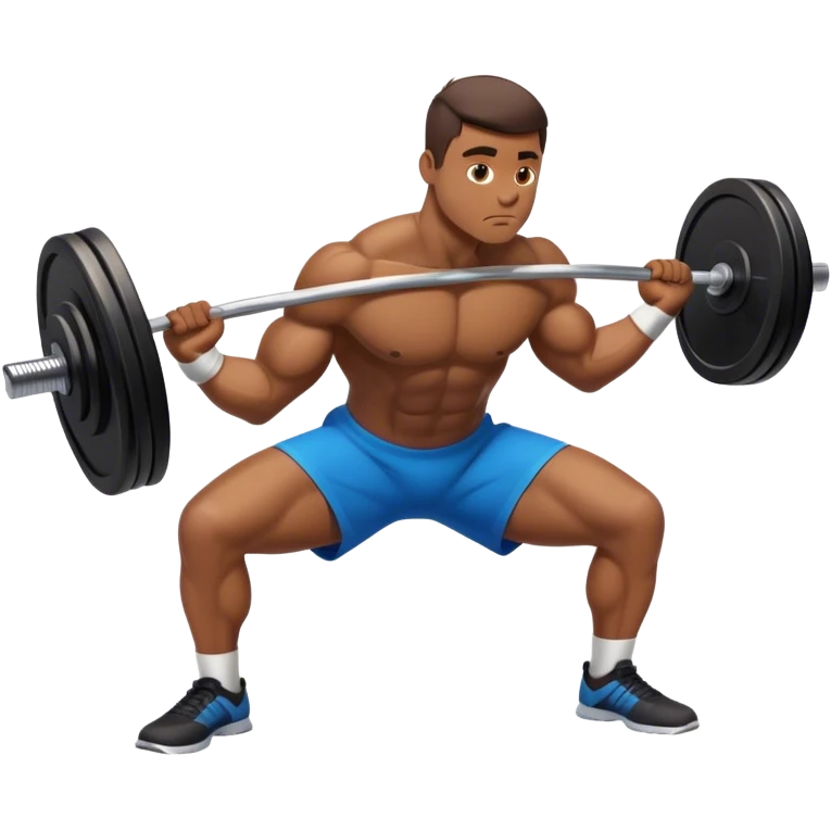 barbell bent over row emoji