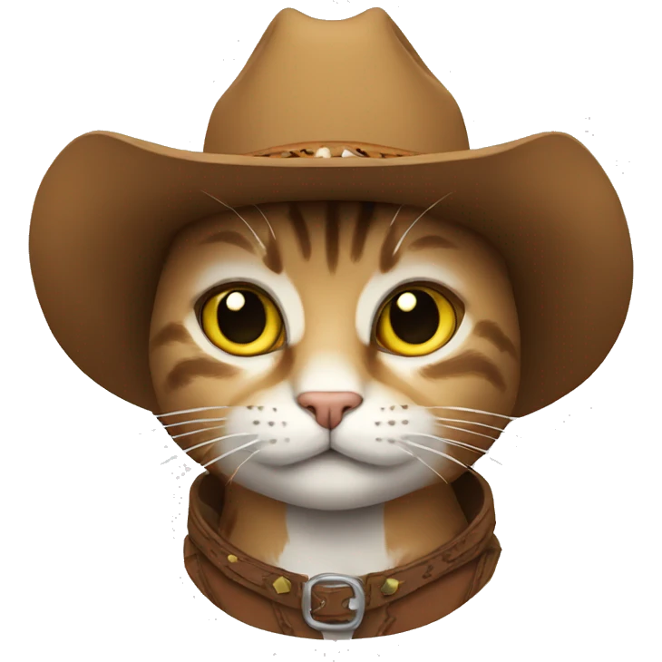 Cat cowboy emoji