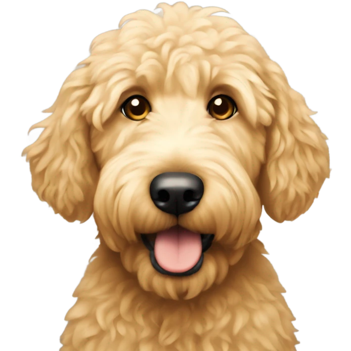 A golden doodle emoji