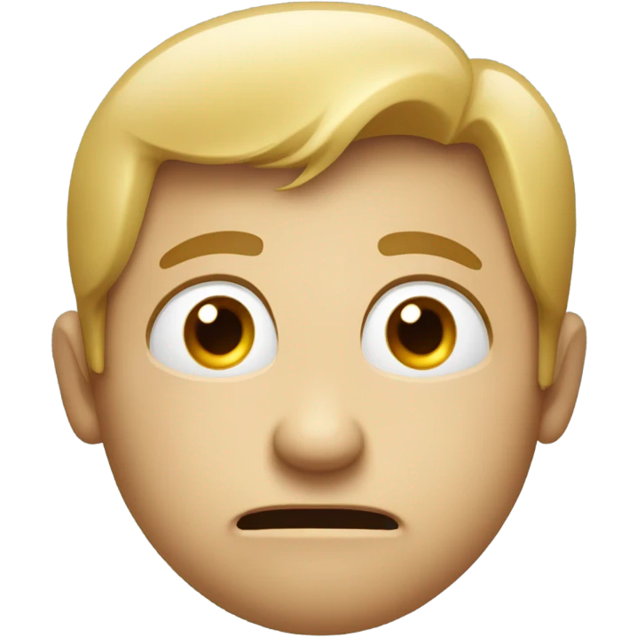 Cringy smirk emoji