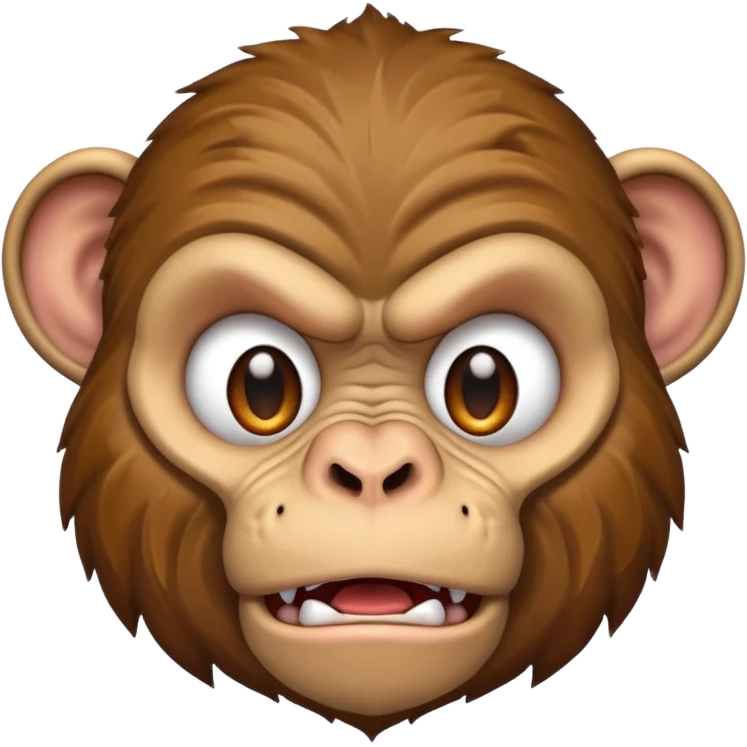 Angry monkey emoji