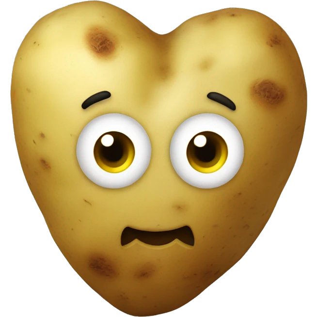 a potato in a heart emoji