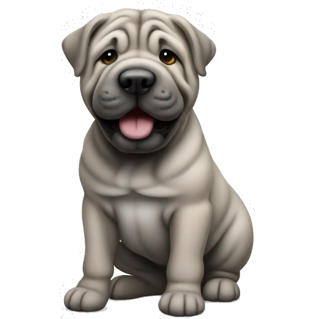 Sharpei grey emoji