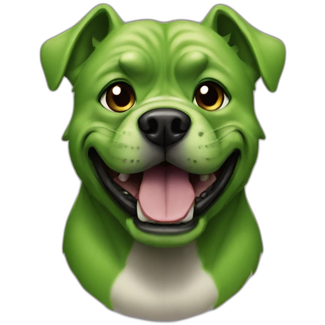 Dog as hulk emoji