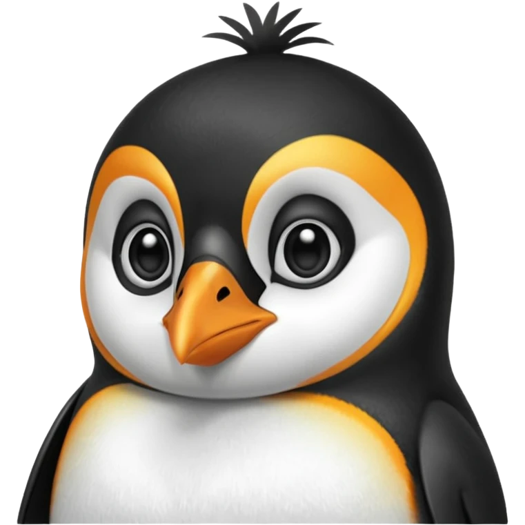 side eyeing penguin emoji