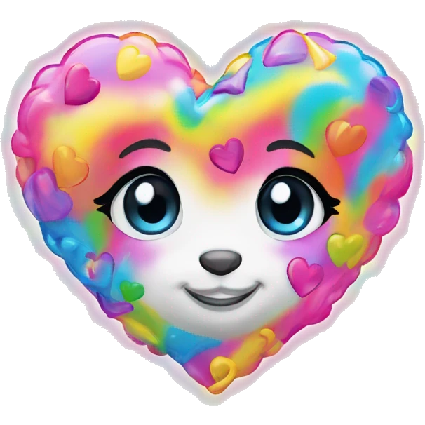 lisa frank heart emoji