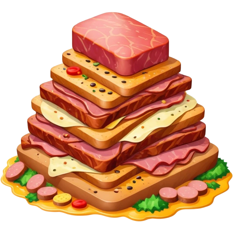 slop art spam meat art landscape  emoji