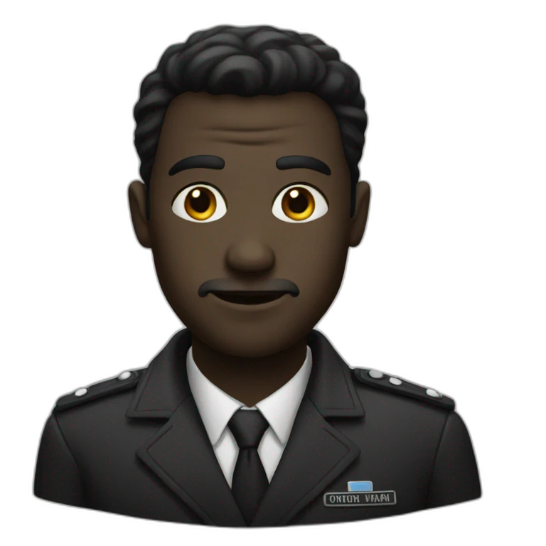 Un noir emoji