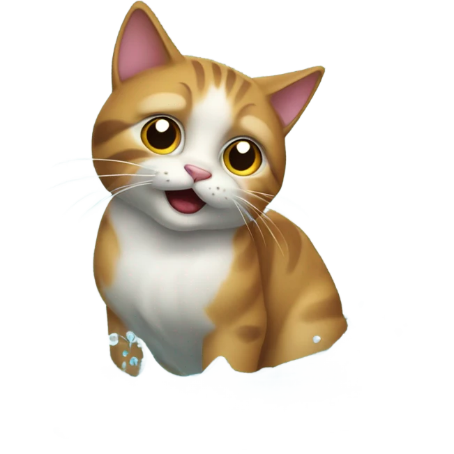 swimming cat  emoji