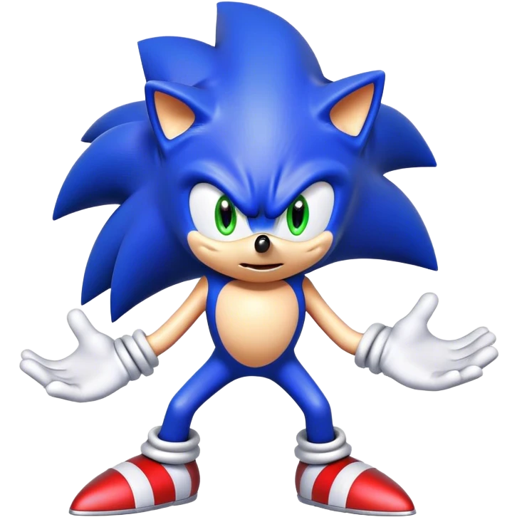 Sonic shrugging shoulders  emoji