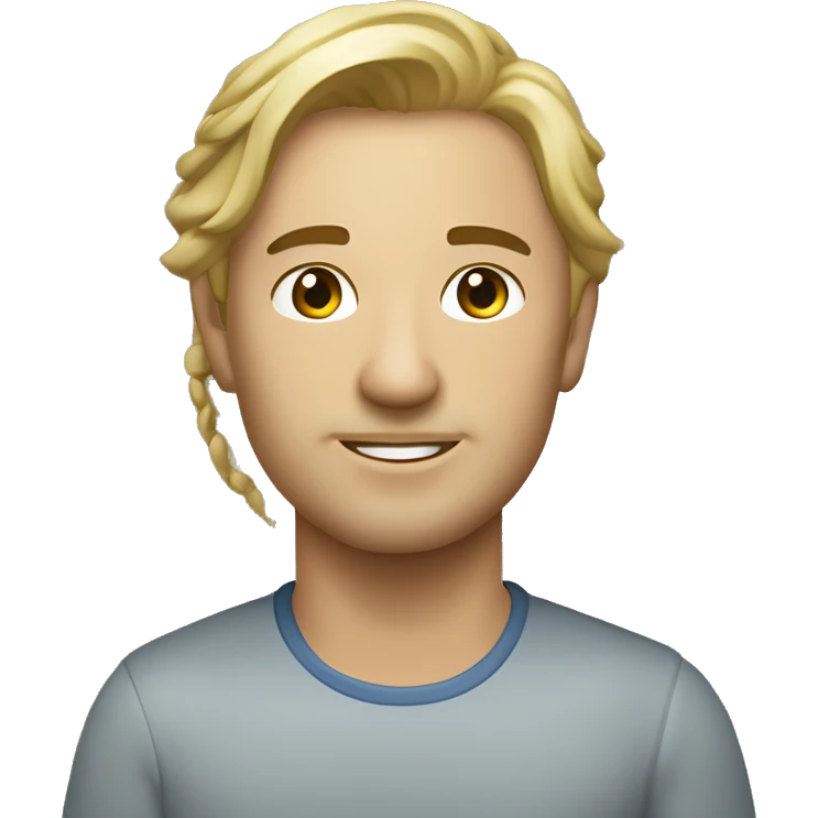 светлая девушка с русым каре и голубыми глазами emoji