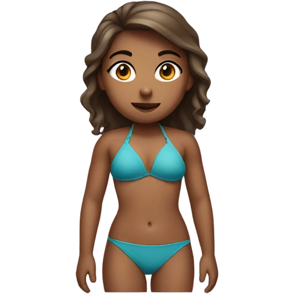 Girl in a bikini emoji