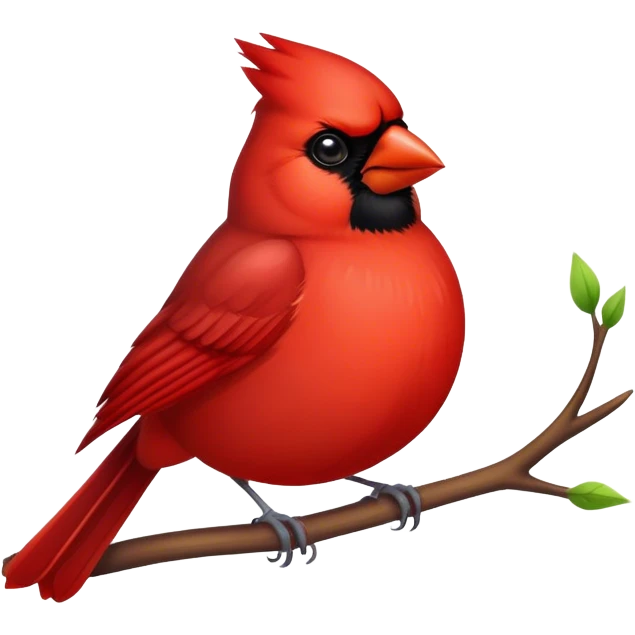 Red cardinal emoji