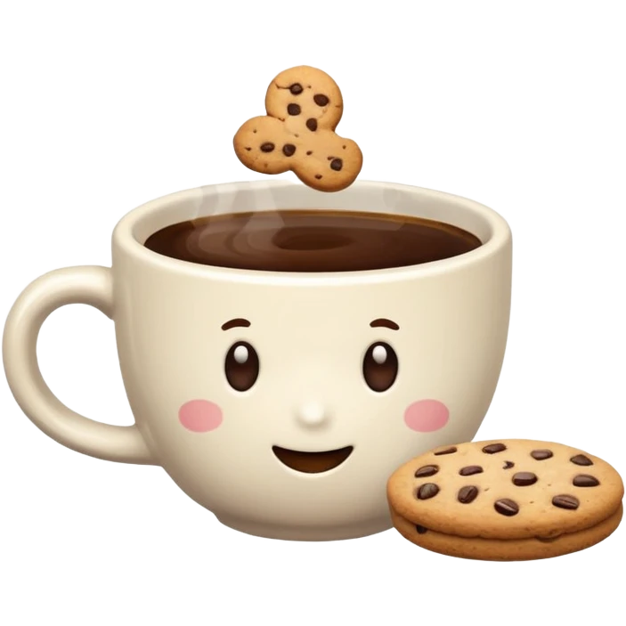 COOKIES CUP CONTAINS COFFEE INSIDE emoji