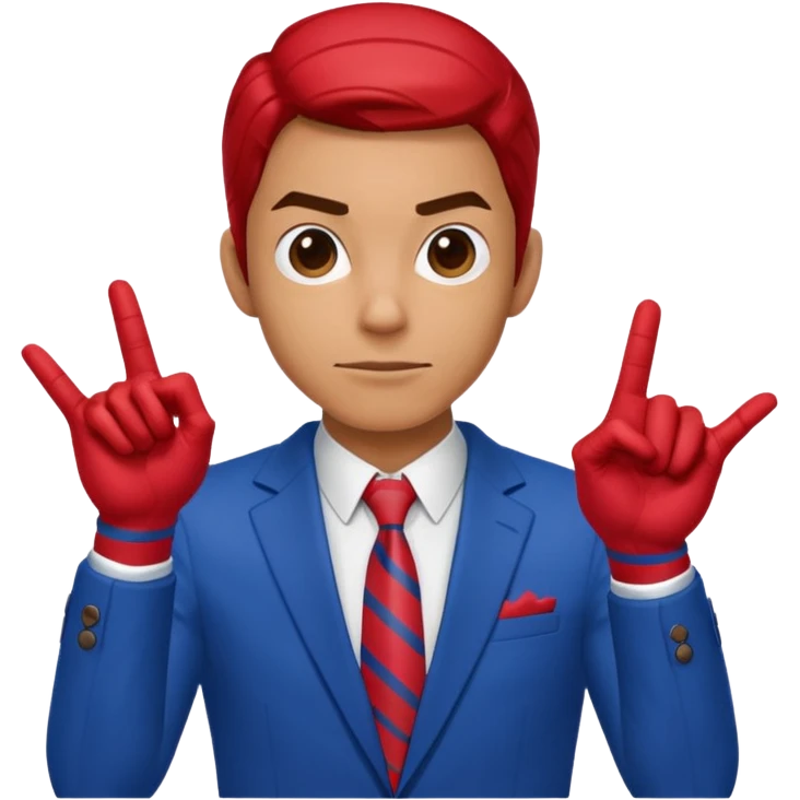 Spiderman just makes an upvote sign with his hand. emoji