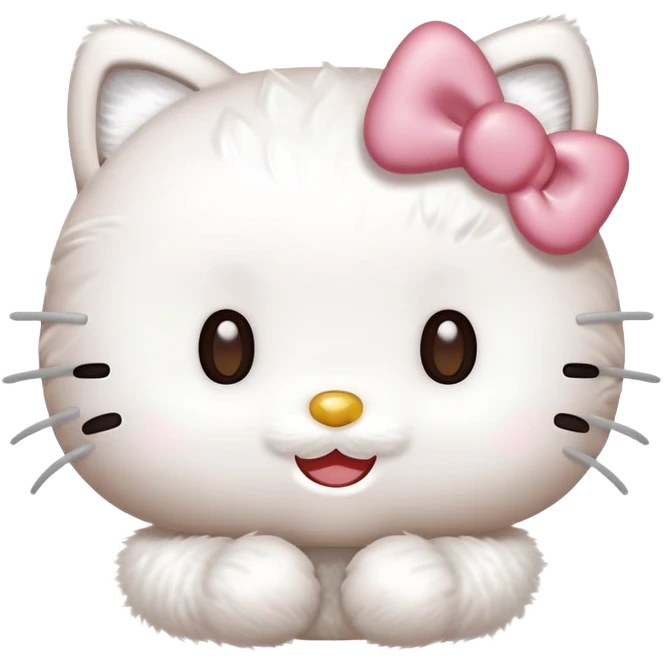 Hello kitty riéndose  emoji