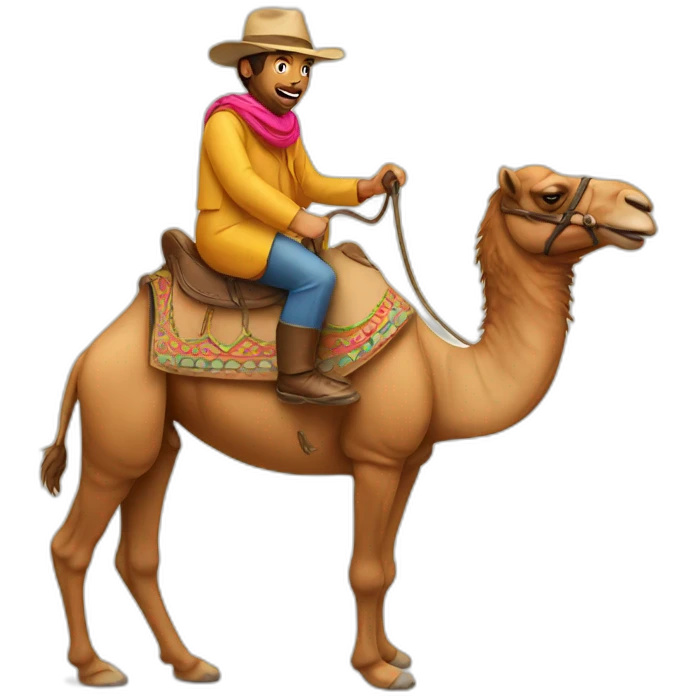 Riding camel emoji