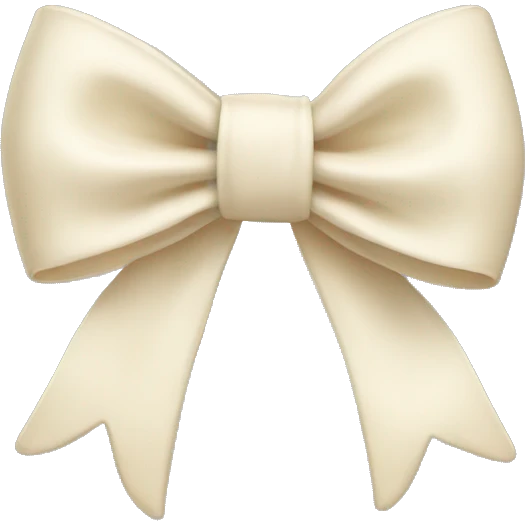 cream bow emoji