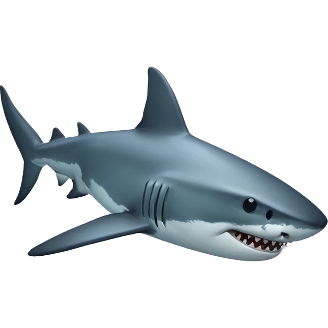 aesthetic shark emoji